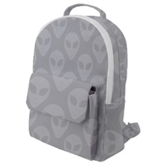 Grey Aliens Ufo Flap Pocket Backpack (small) by SpinnyChairDesigns