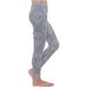 Grey Aliens UFO Kids  Lightweight Velour Leggings View3