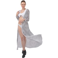 Grey Aliens Ufo Maxi Chiffon Beach Wrap by SpinnyChairDesigns