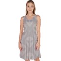 Grey Aliens UFO Knee Length Skater Dress With Pockets View1