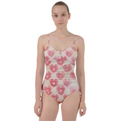 Pink Faded Hearts Sweetheart Tankini Set by SpinnyChairDesigns