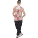 Pink Faded Hearts Men s Sleeveless Hoodie View2