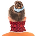 Dark Red Heart Pattern Face Covering Bandana (Kids) View2