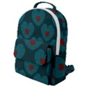 Teal and Red Hearts Flap Pocket Backpack (Small) View1