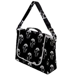 Black And White Skulls Box Up Messenger Bag