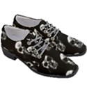 Black and White Skulls Women Heeled Oxford Shoes View3