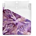 Plum Purple Abstract Floral Pattern Duvet Cover (Queen Size) View1