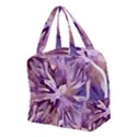 Plum Purple Abstract Floral Pattern Boxy Hand Bag View2