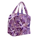 Plum Purple Abstract Floral Pattern Boxy Hand Bag View3