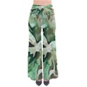 Green Brown Abstract Floral Pattern So Vintage Palazzo Pants View1