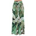 Green Brown Abstract Floral Pattern So Vintage Palazzo Pants View2