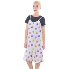 Cute Colorful Smiling Hearts Pattern Camis Fishtail Dress by SpinnyChairDesigns