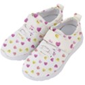 Cute Colorful Smiling Hearts Pattern Kids  Velcro Strap Shoes View2