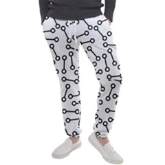 Abstract Black And White Minimalist Men s Jogger Sweatpants by SpinnyChairDesigns