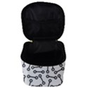 Abstract Black and White Minimalist Make Up Travel Bag (Small) View3