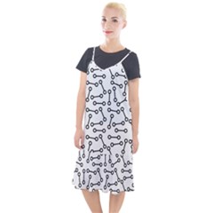 Abstract Black And White Minimalist Camis Fishtail Dress by SpinnyChairDesigns