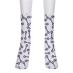 Abstract Black And White Minimalist Men s Crew Socks by SpinnyChairDesigns