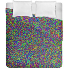 Abstract Rainbow Marble Camouflage Duvet Cover Double Side (california King Size) by SpinnyChairDesigns