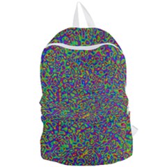 Abstract Rainbow Marble Camouflage Foldable Lightweight Backpack by SpinnyChairDesigns