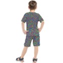 Abstract Rainbow Marble Camouflage Kids  Tee and Shorts Set View2