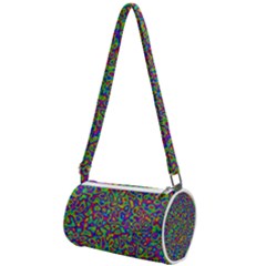 Abstract Rainbow Marble Camouflage Mini Cylinder Bag