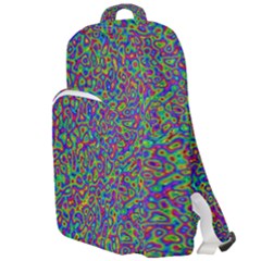 Abstract Rainbow Marble Camouflage Double Compartment Backpack by SpinnyChairDesigns