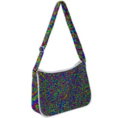 Abstract Rainbow Marble Camouflage Zip Up Shoulder Bag by SpinnyChairDesigns