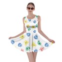 Cute Cartoon Germs Viruses Microbes Skater Dress View1