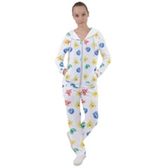 Cute Cartoon Germs Viruses Microbes Women s Tracksuit by SpinnyChairDesigns