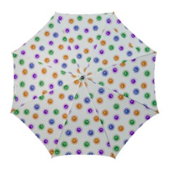 Cartoon Corona Virus Covid 19 Golf Umbrellas by SpinnyChairDesigns