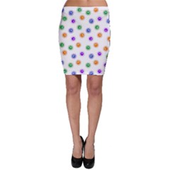 Cartoon Corona Virus Covid 19 Bodycon Skirt by SpinnyChairDesigns