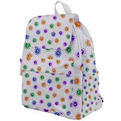 Cartoon Corona Virus Covid 19 Top Flap Backpack by SpinnyChairDesigns