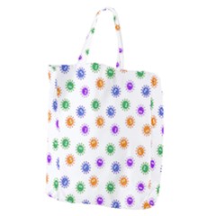 Cartoon Corona Virus Covid 19 Giant Grocery Tote by SpinnyChairDesigns