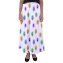 Cartoon Corona Virus Covid 19 Flared Maxi Skirt View1