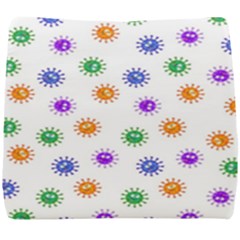 Cartoon Corona Virus Covid 19 Seat Cushion by SpinnyChairDesigns