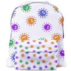 Cartoon Corona Virus Covid 19 Giant Full Print Backpack by SpinnyChairDesigns