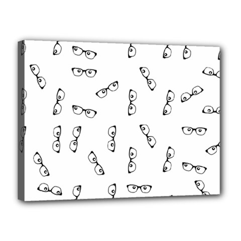 Geek Glasses With Eyes Canvas 16  X 12  (stretched) by SpinnyChairDesigns