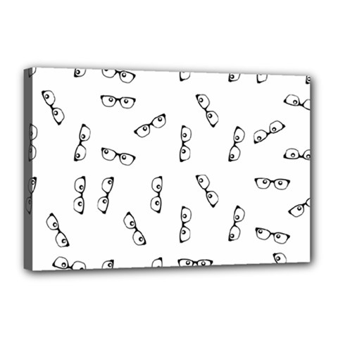 Geek Glasses With Eyes Canvas 18  X 12  (stretched) by SpinnyChairDesigns