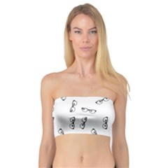 Geek Glasses With Eyes Bandeau Top by SpinnyChairDesigns