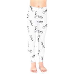 Geek Glasses With Eyes Kids  Leggings by SpinnyChairDesigns