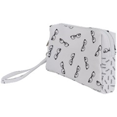 Geek Glasses With Eyes Wristlet Pouch Bag (small) by SpinnyChairDesigns