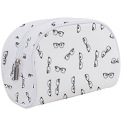 Geek Glasses With Eyes Makeup Case (large) by SpinnyChairDesigns