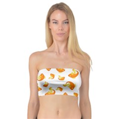 Orange Goldfish Pattern Bandeau Top by SpinnyChairDesigns