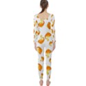 Orange Goldfish Pattern Long Sleeve Catsuit View2