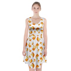 Orange Goldfish Pattern Racerback Midi Dress by SpinnyChairDesigns