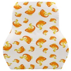 Orange Goldfish Pattern Car Seat Back Cushion  by SpinnyChairDesigns