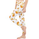 Orange Goldfish Pattern Lightweight Velour Classic Yoga Leggings View3