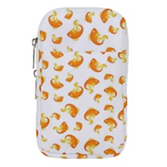 Orange Goldfish Pattern Waist Pouch (large) by SpinnyChairDesigns