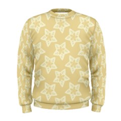 Gold Stars Pattern Men s Sweatshirt by SpinnyChairDesigns