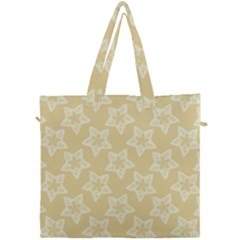 Gold Stars Pattern Canvas Travel Bag by SpinnyChairDesigns